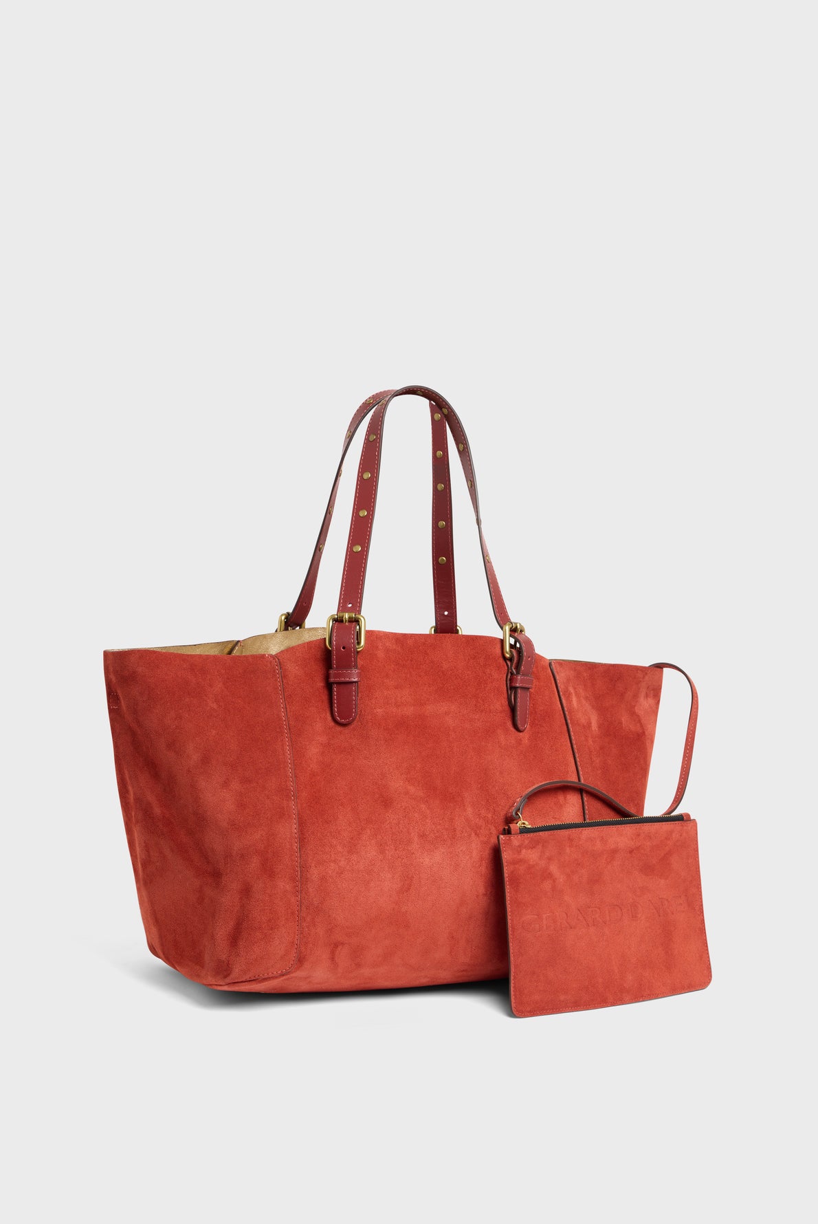 Cabas en cuir velours intérieur métallisé - SIMPLE BAG