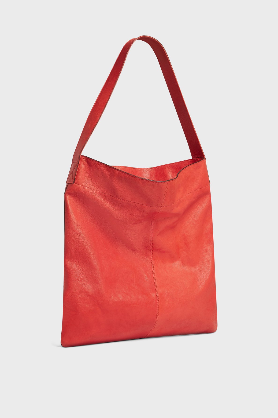 Totebag in washed sheep leather - LADY