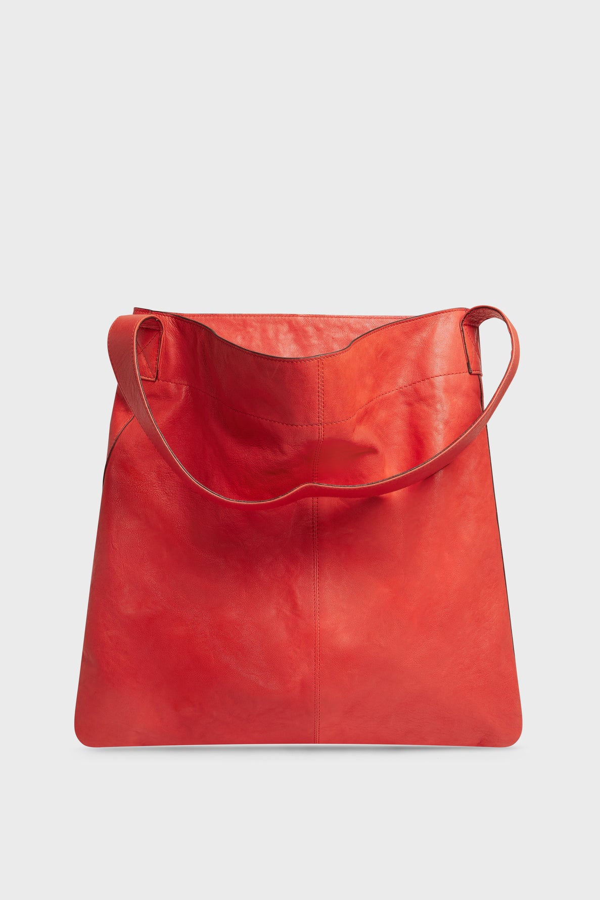 Totebag in washed sheep leather - LADY