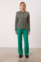 Cotton mix lozenge print shirt - ABASS
