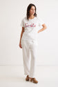 T-Shirt en coton brodé "Smile" - ADAMO