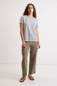 100% linen Ikat print T-shirt - ADELICE