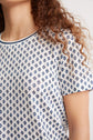 100% linen Ikat print T-shirt - ADELICE