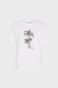 100% cotton T-shirt with palm tree motif - AELLE