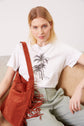 100% cotton T-shirt with palm tree motif - AELLE