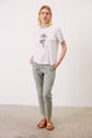 100% cotton T-shirt with palm tree motif - AELLE