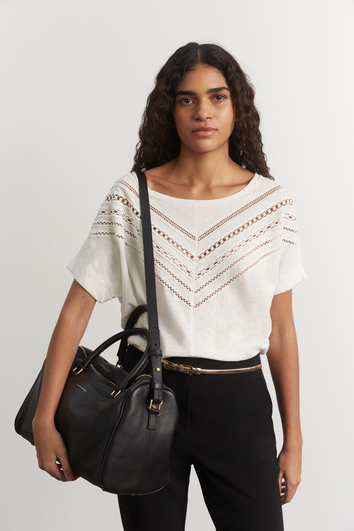 Tee-shirt en coton et lin - AILEEN