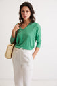 V-neck linen T-shirt - AMAURY