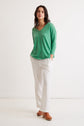 V-neck linen T-shirt - AMAURY