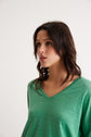 V-neck linen T-shirt - AMAURY