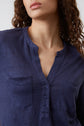 Linen T-shirt with pockets - ANDREW