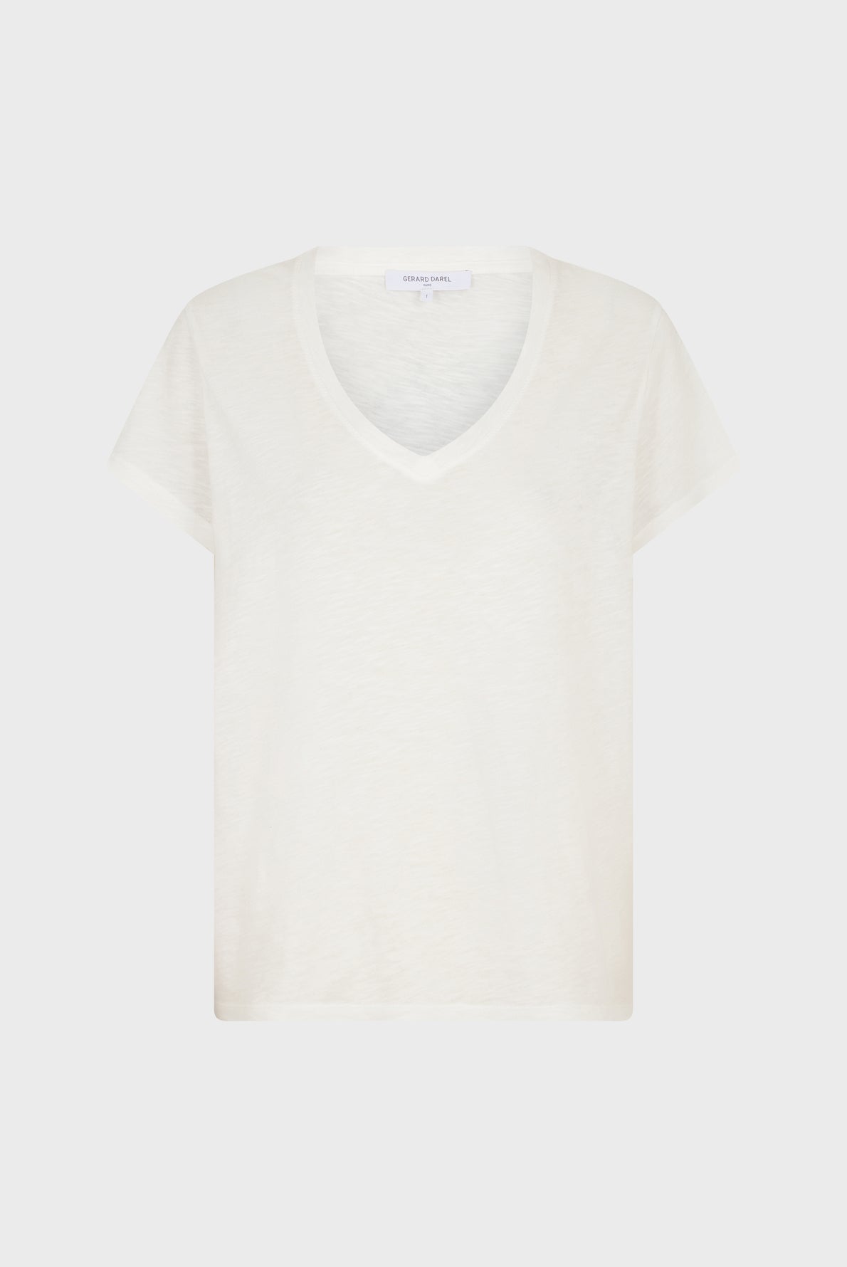 V-neck cotton T-shirt - ANDY