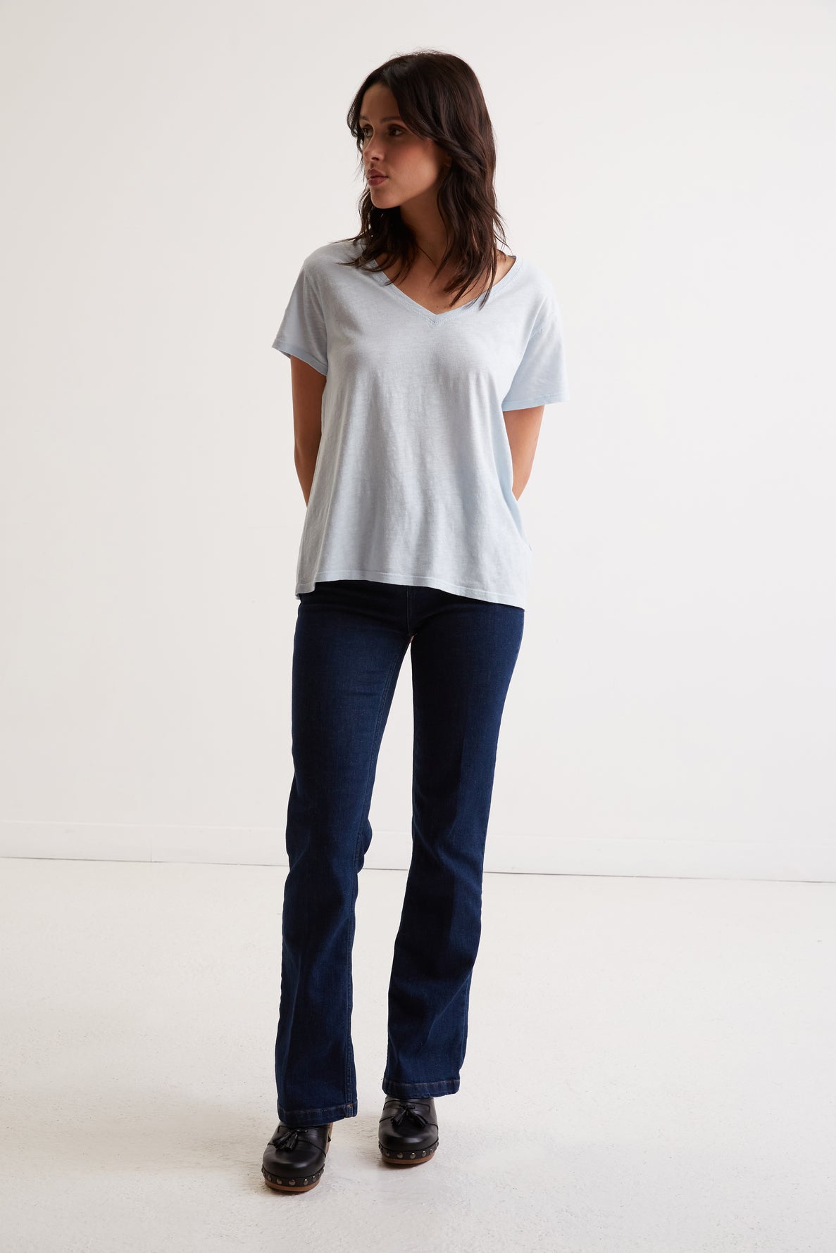 T-Shirt V en coton - ANDY