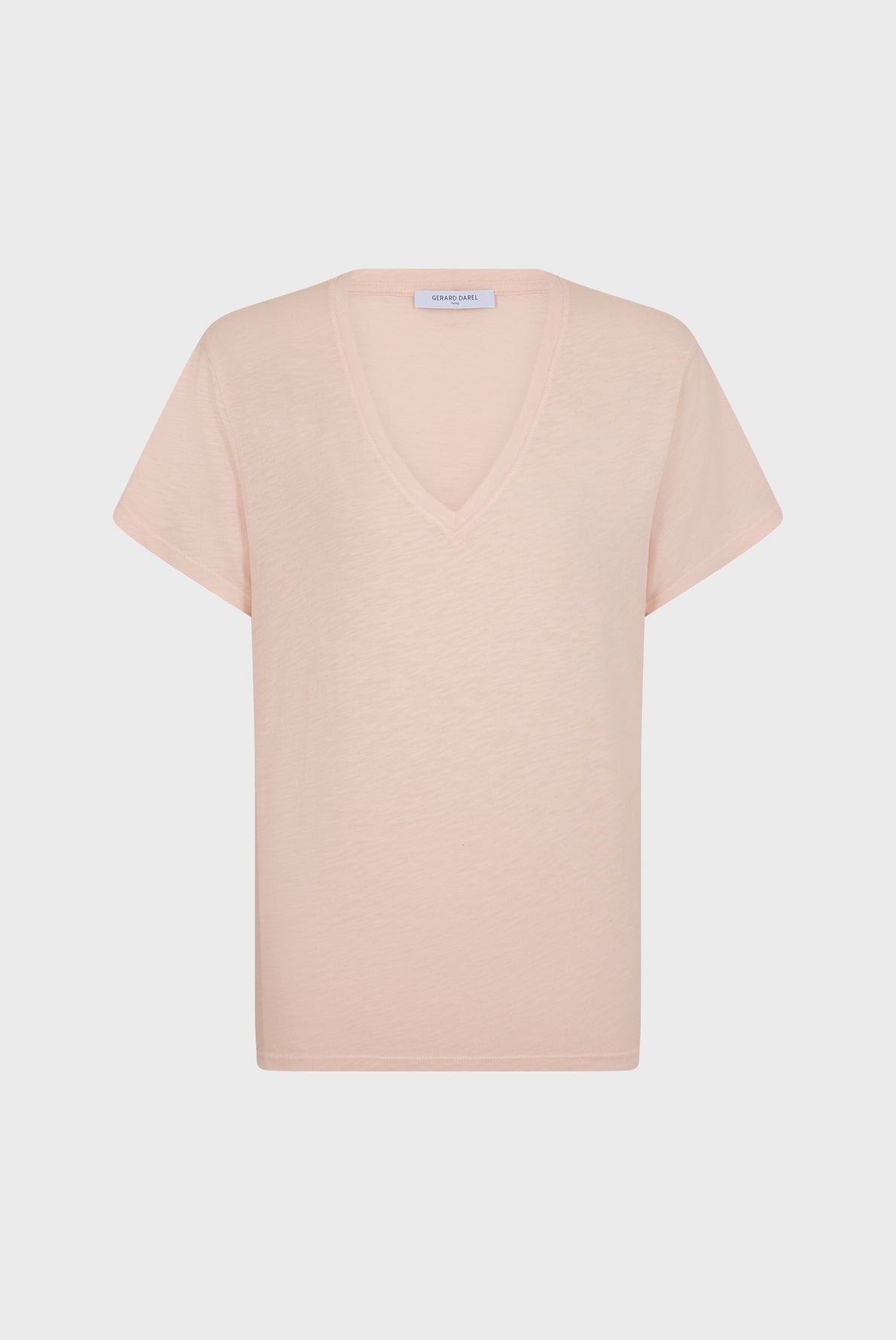 V-neck cotton T-shirt - ANDY