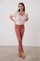 V-neck cotton T-shirt - ANDY