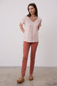 V-neck cotton T-shirt - ANDY