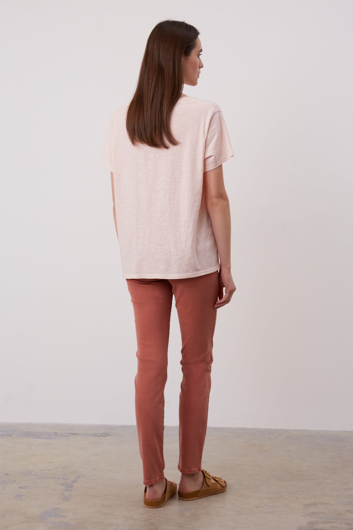 V-neck cotton T-shirt - ANDY