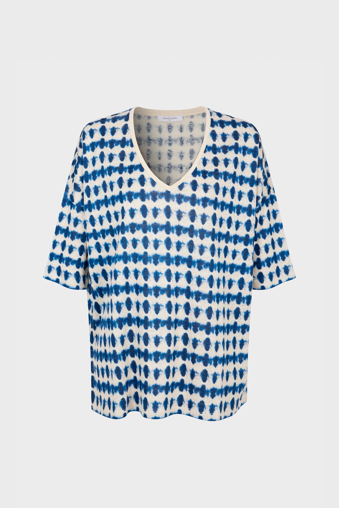 100% tie-dye linen T-shirt - APPOLINE