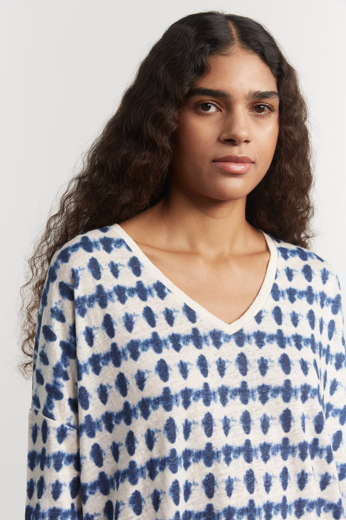100% tie-dye linen T-shirt - APPOLINE