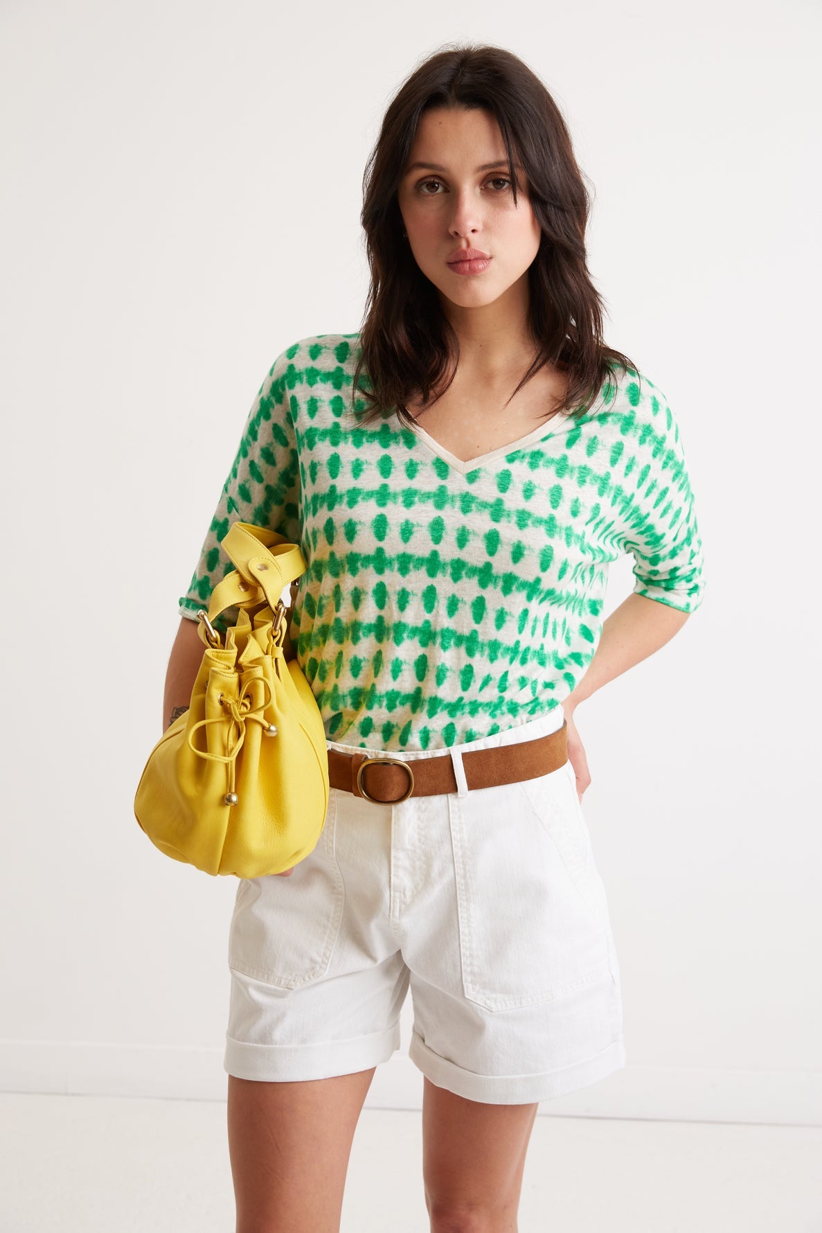 T-shirt lin Tie &amp; Dye - APPOLINE