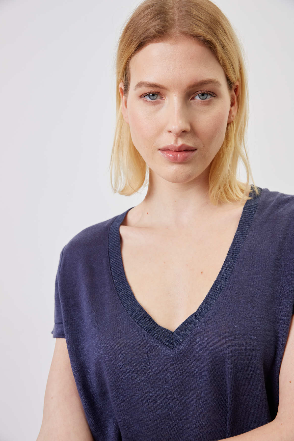 T-Shirt V en lin - APPOLON