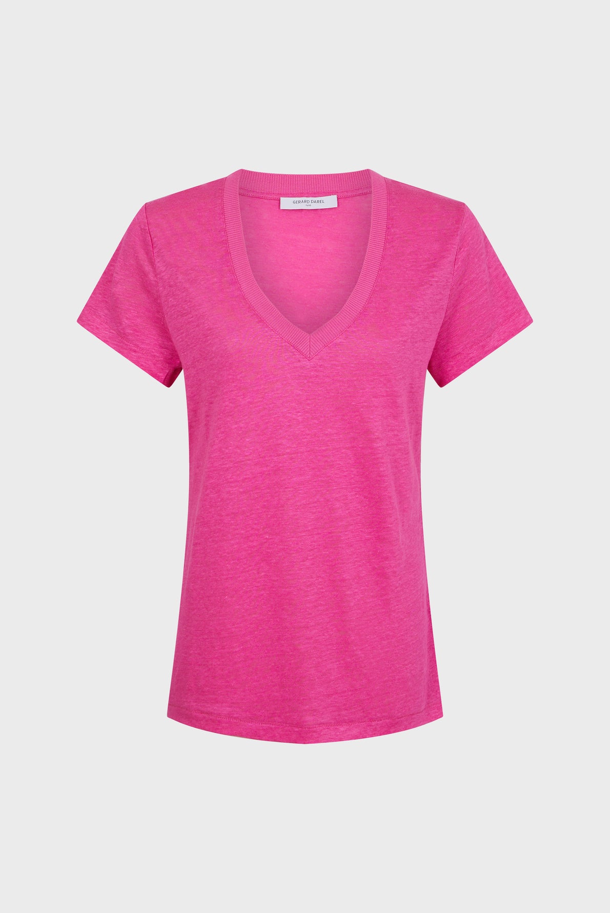 V-neck linen T-shirt - APPOLON