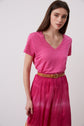 V-neck linen T-shirt - APPOLON