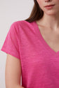 V-neck linen T-shirt - APPOLON