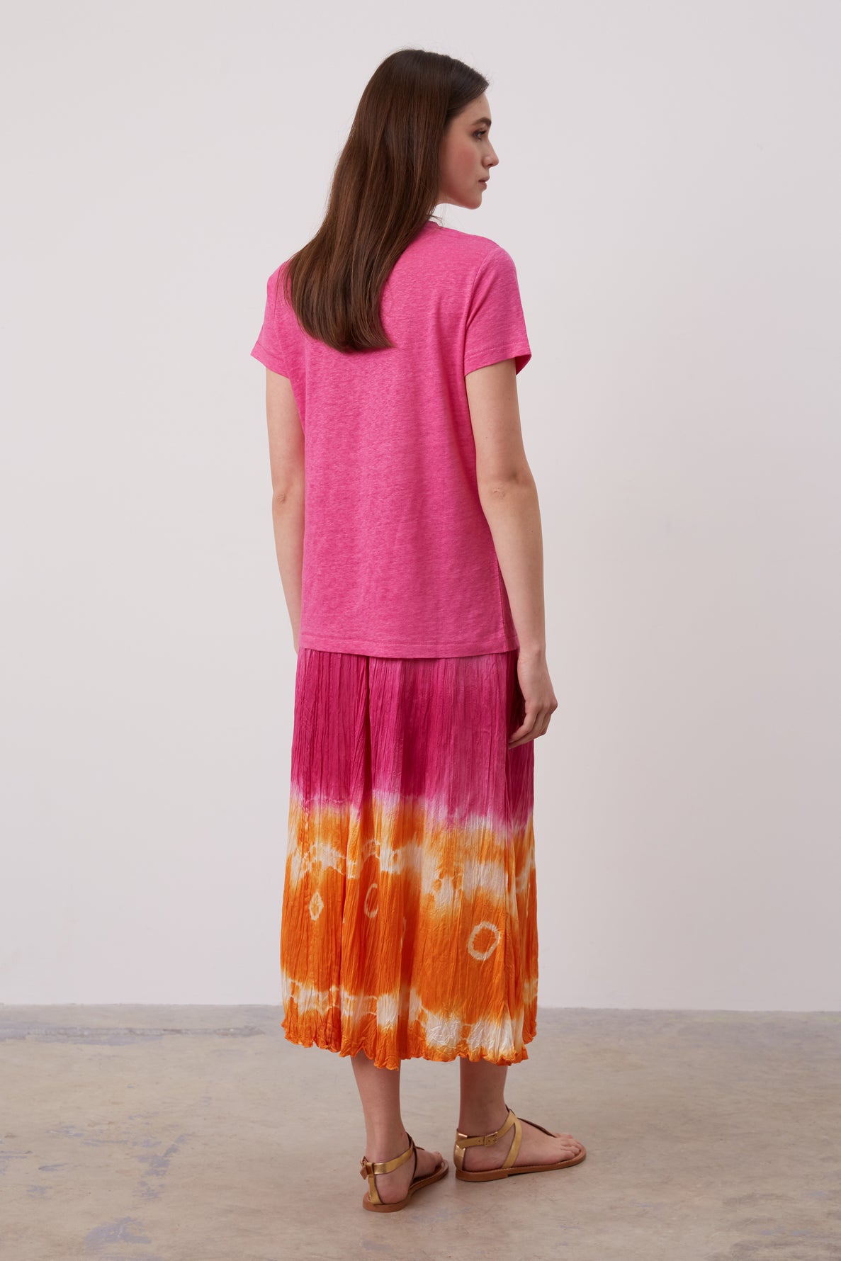 V-neck linen T-shirt - APPOLON