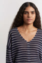 Pull rayé col V - LAELY