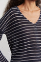 Pull rayé col V - LAELY