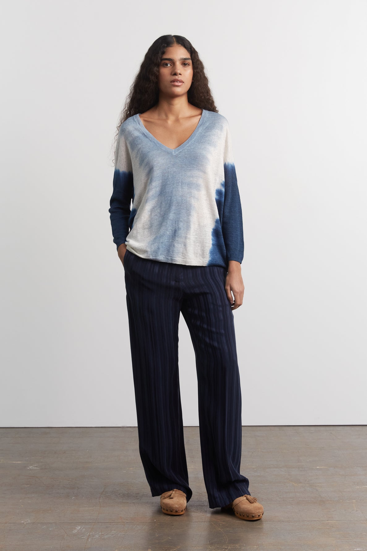 Pull Tie &amp; Dye 100% lin - LARSEN