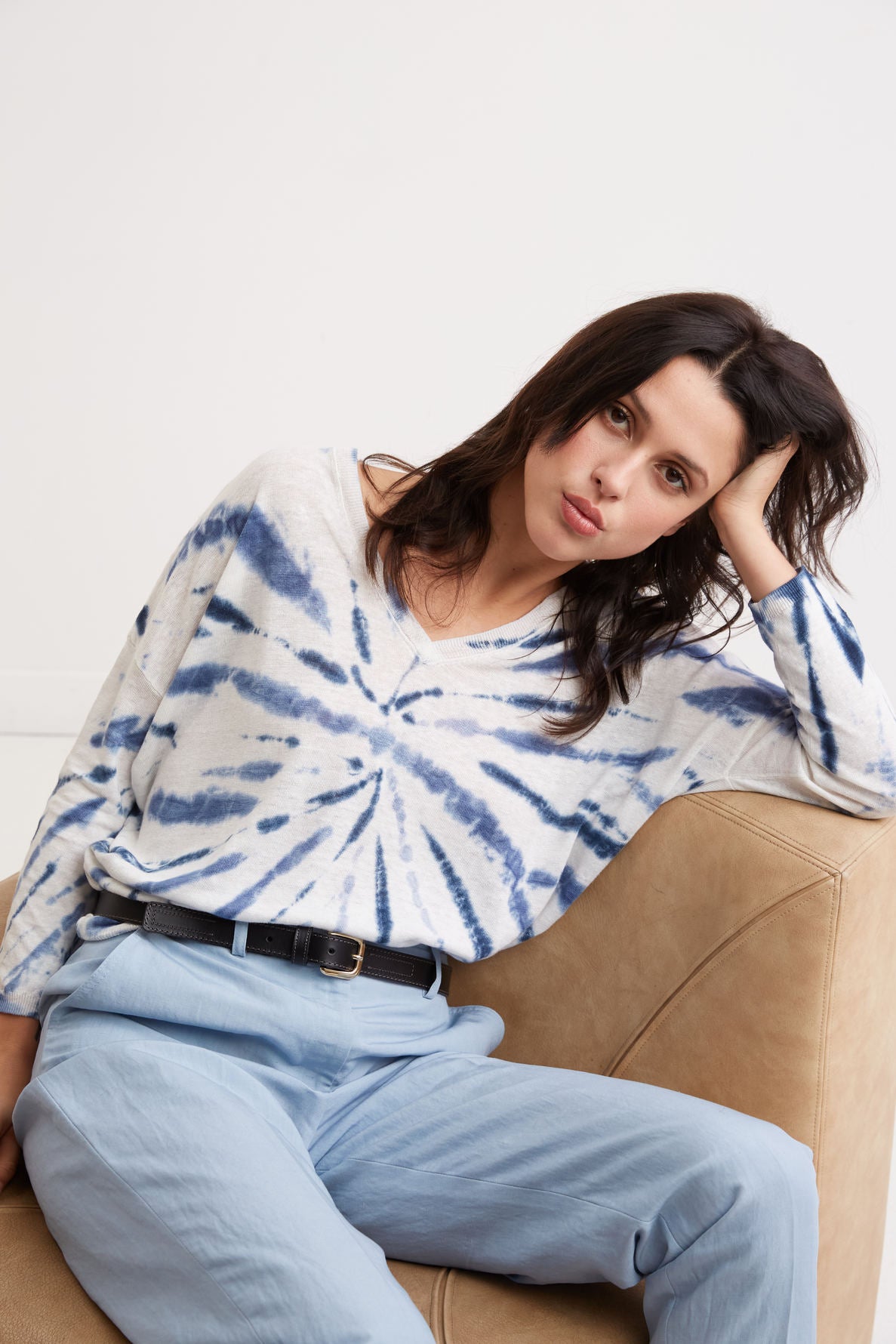 Pull Tie &amp; Dye en lin - LAUNA