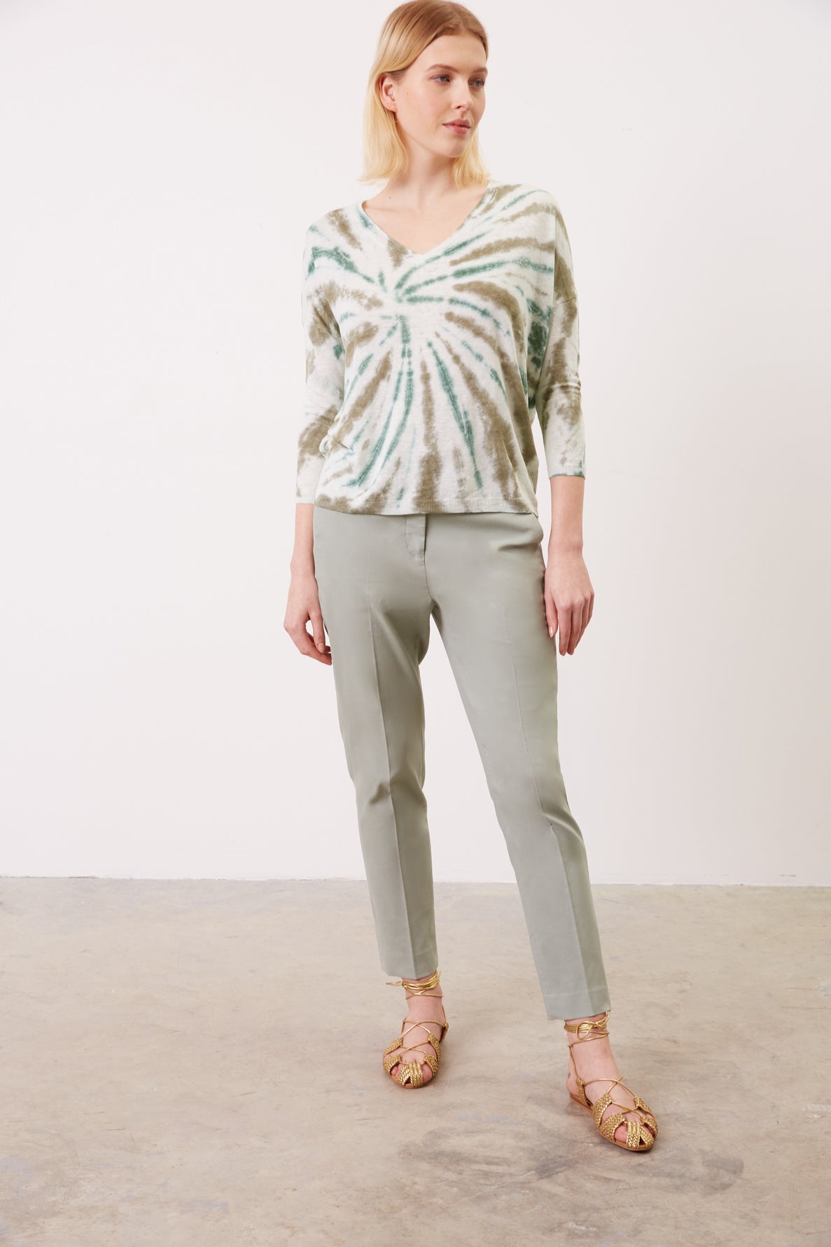 Linen tie-dye sweater - LAUNA