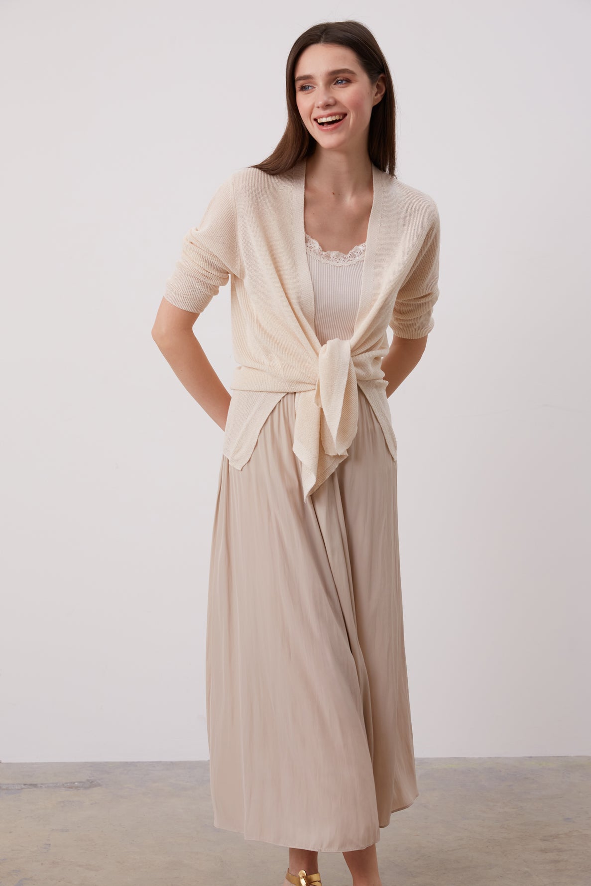 Gilet fluide en maille irisée - LAURANNE