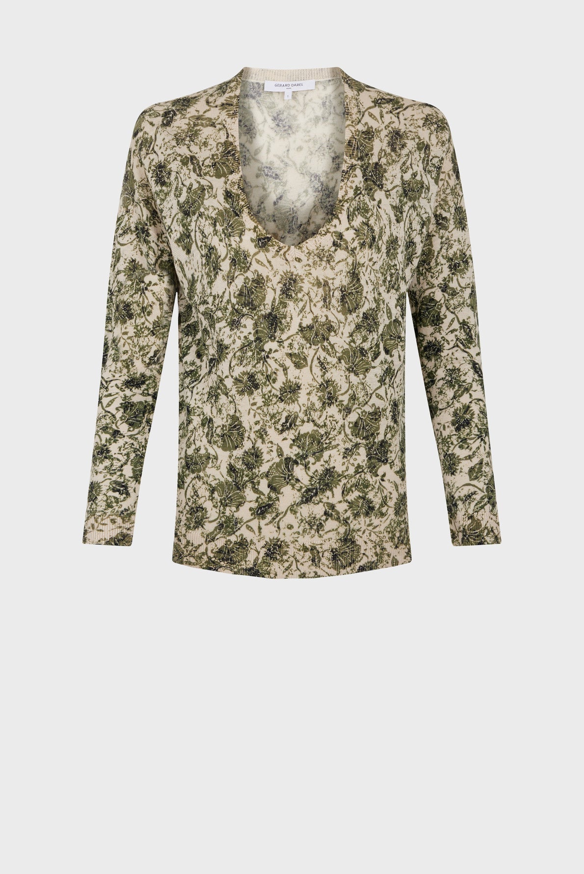 Floral linen sweater - LAURYNNE