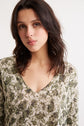 Floral linen sweater - LAURYNNE