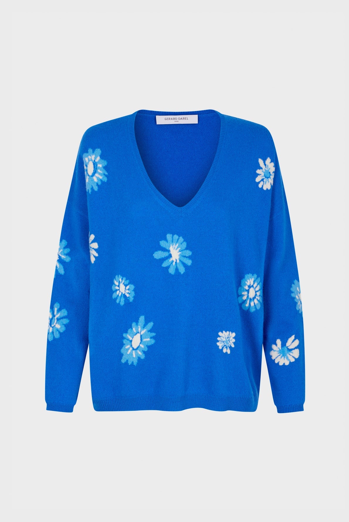 Pull cachemire à fleurs - LAYSSA