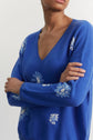 Pull cachemire à fleurs - LAYSSA