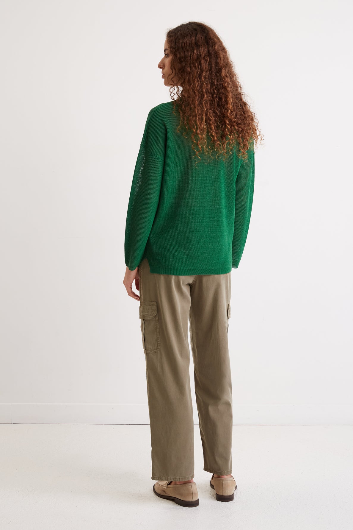 Soft V-neck sweater - LEOLINE