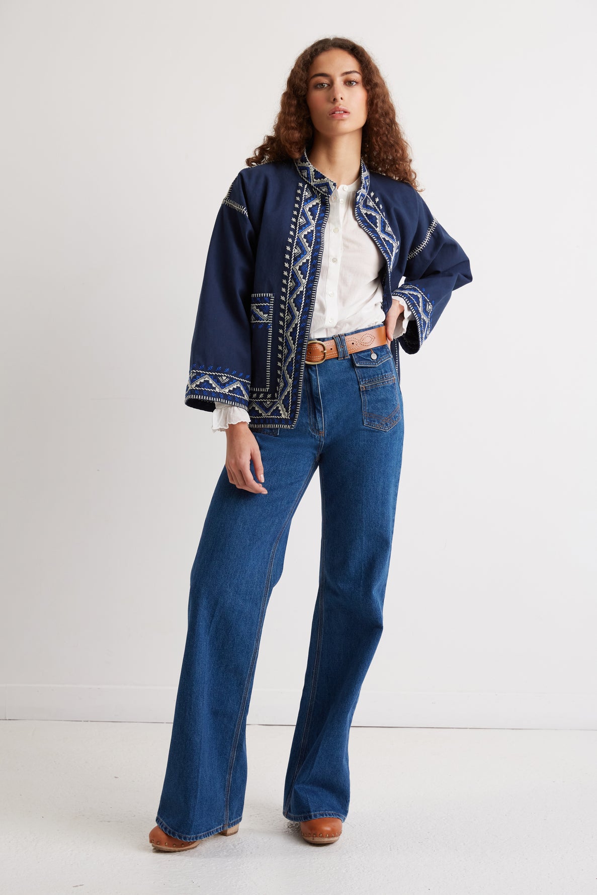 Veste brodée en 100% coton - ESMA