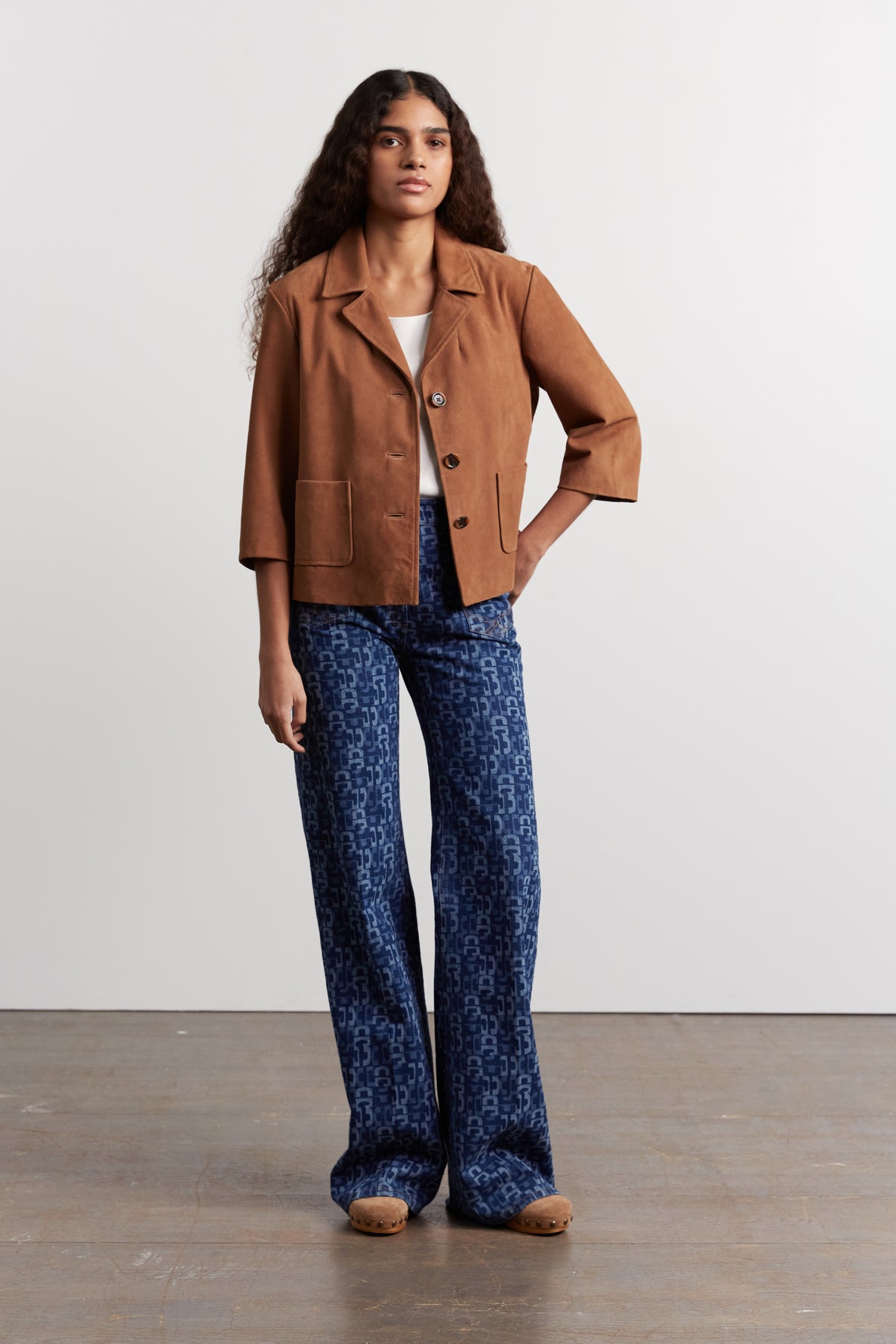 Suede short jacket - NACIA