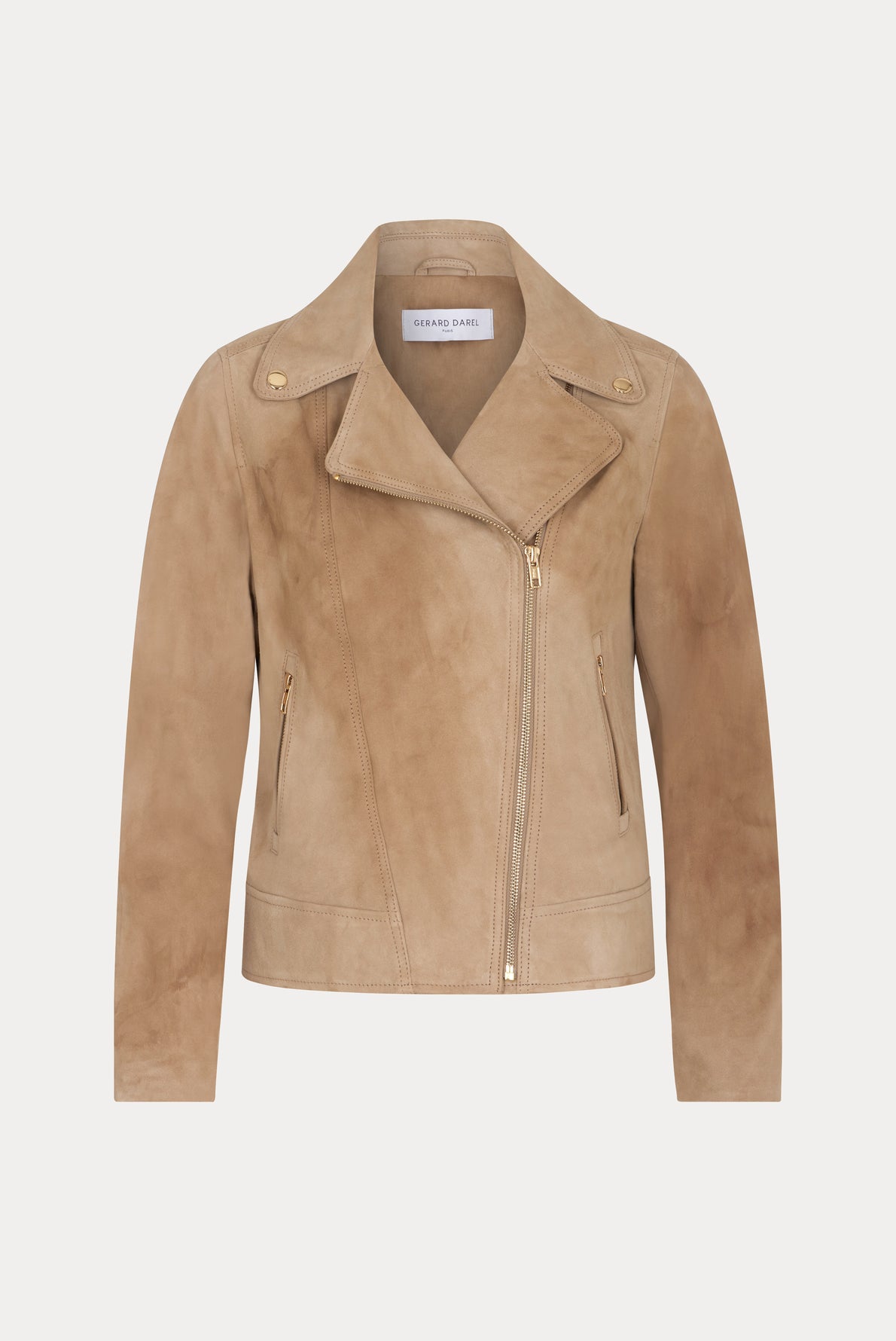 Veste en cuir velours - NADEGE