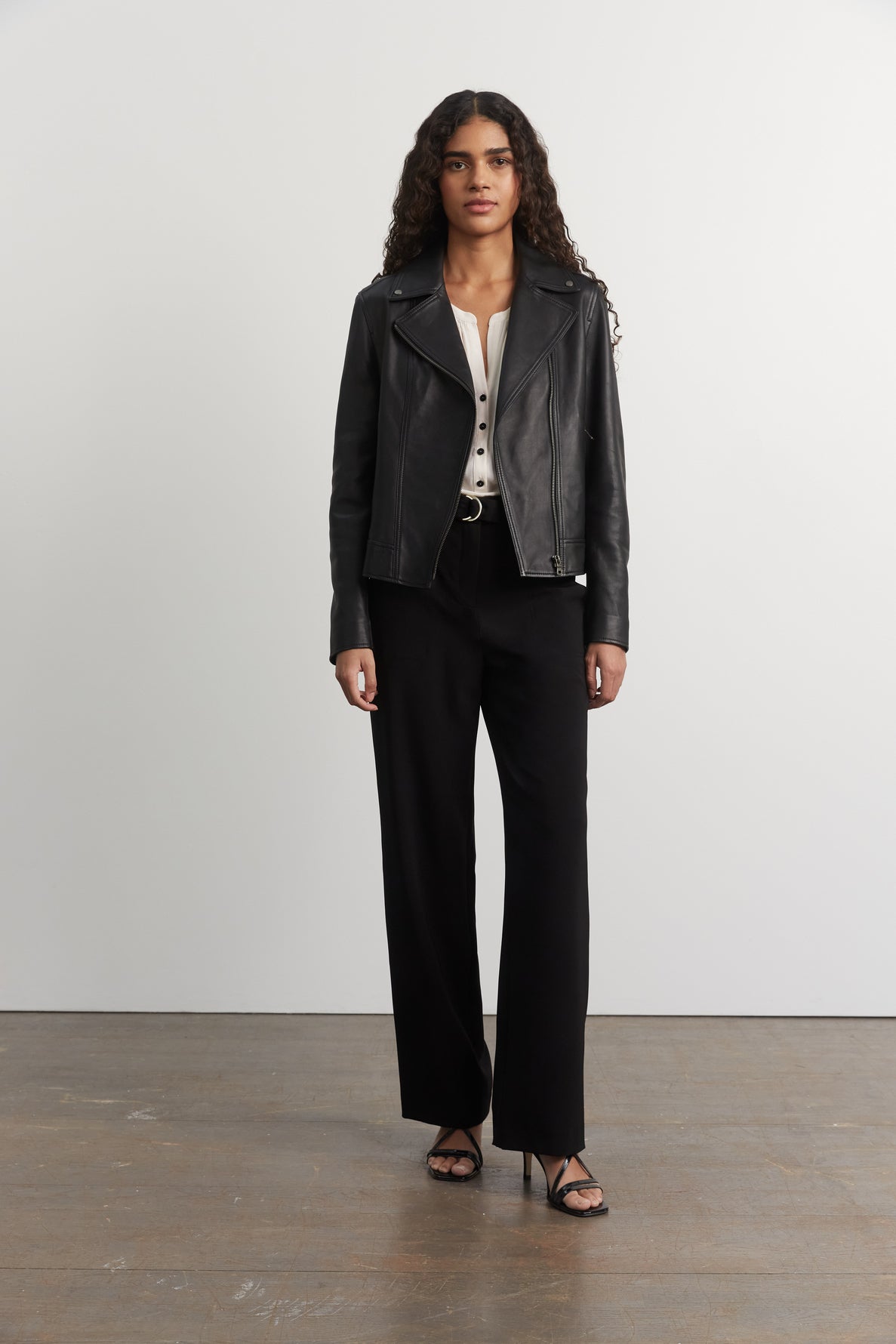 Leather perfecto jacket - NADEGE