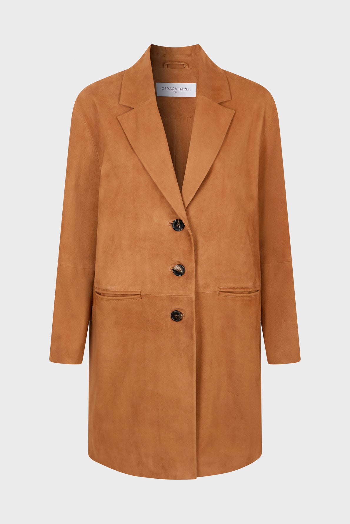 Manteau en cuir velours - NAELISS