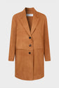Manteau en cuir velours - NAELISS