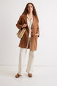 Manteau en cuir velours - NAELISS