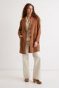 Manteau en cuir velours - NAELISS
