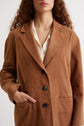 Manteau en cuir velours - NAELISS