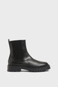 Boots biker en cuir lisse - RYAN